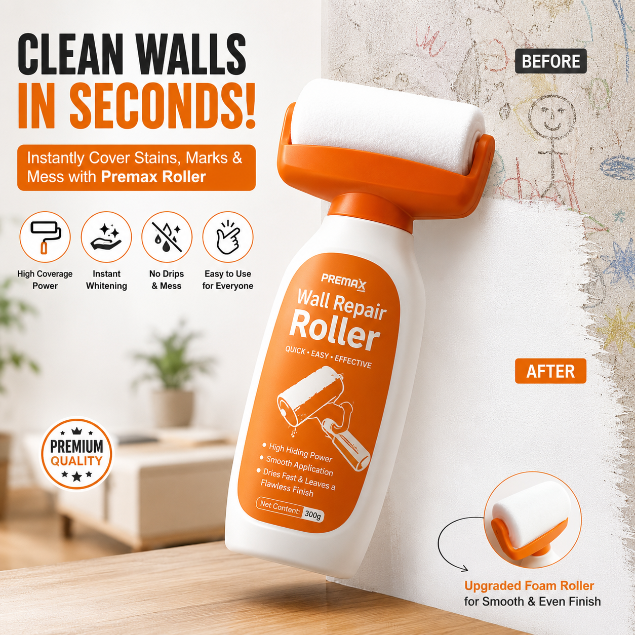 WallFix Pro™ – Instant Wall Repair Roller