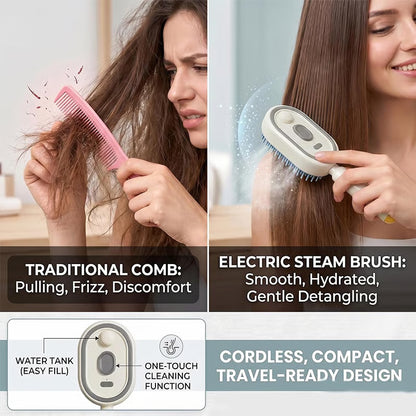 Premax AirGlow™ — 5-in-1 Steam Hair Brush for Smooth, Frizz-Free Shine