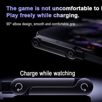 240W Fast Charging Type-C Cable with Built-in Phone Stand