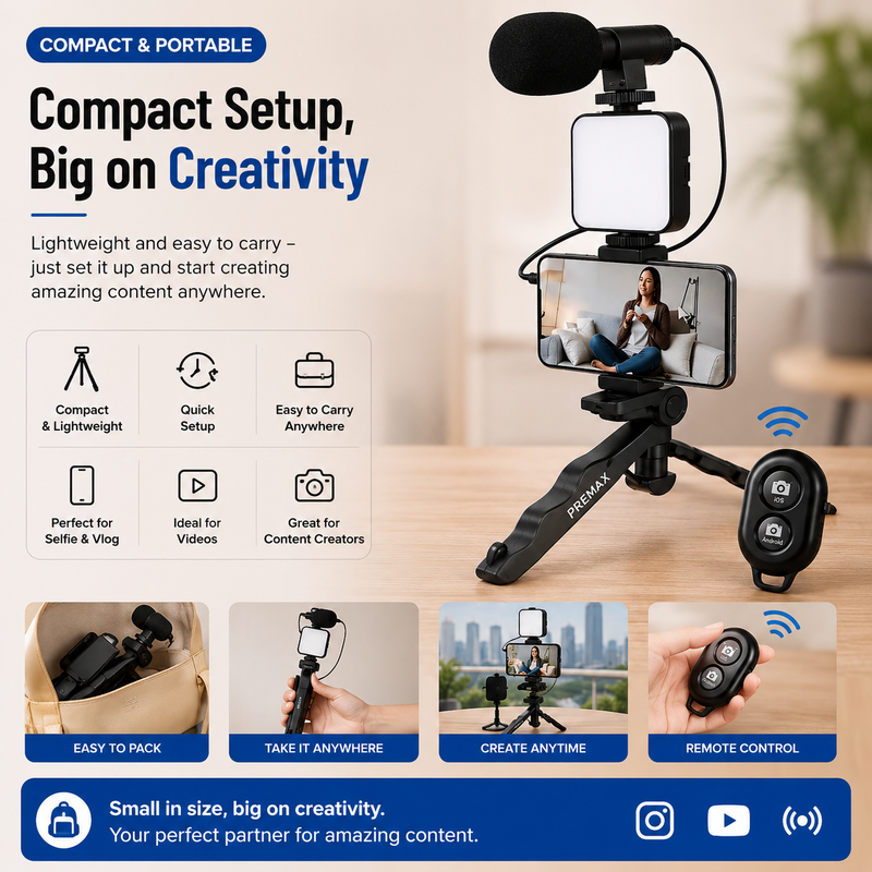 🎒 Compact & Portable
