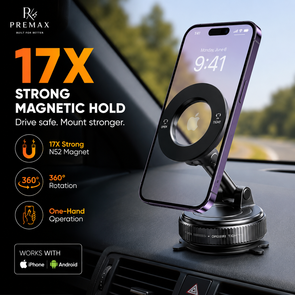 360° Magnetic Phone Mount