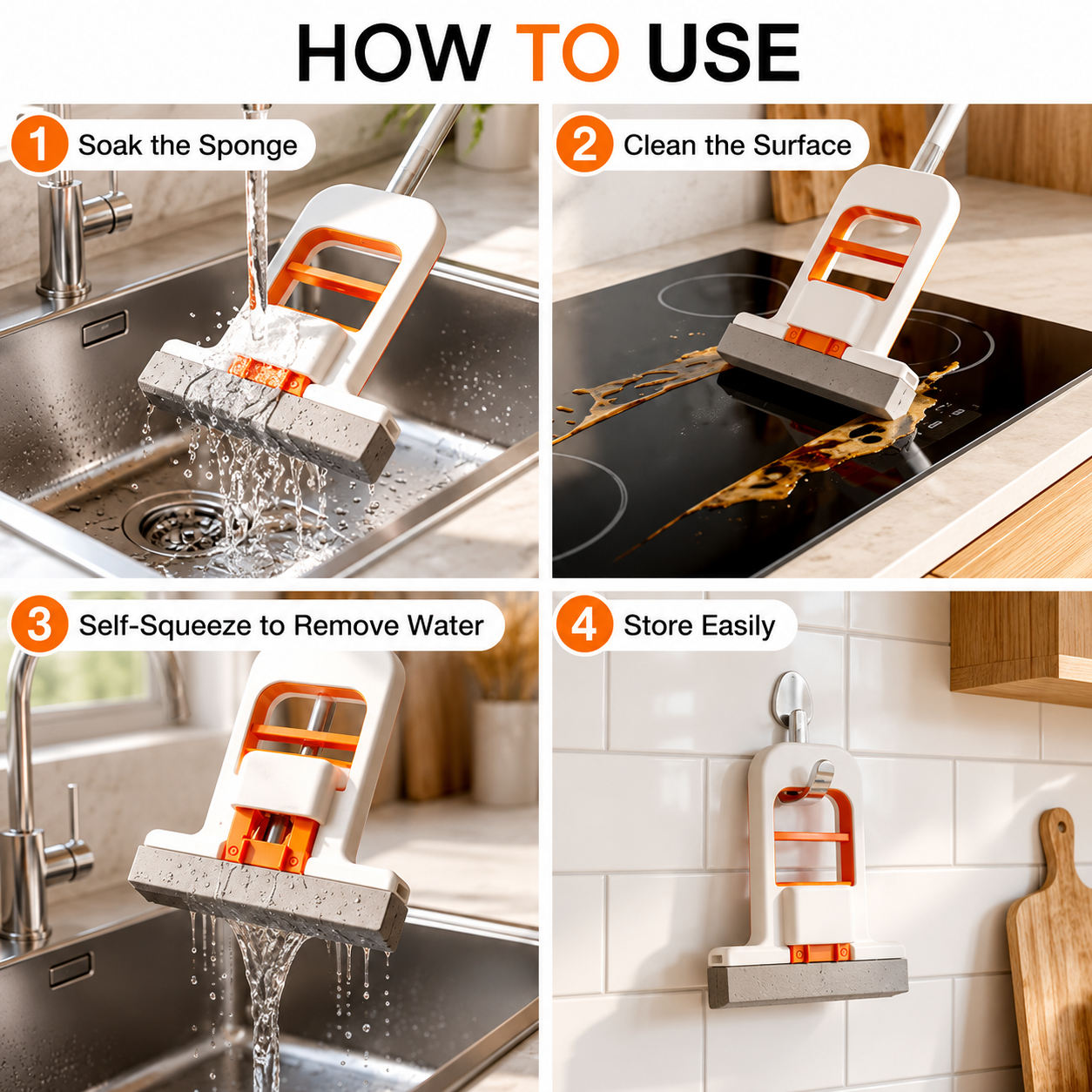 Mini Self-Squeezing Sponge Mop (Buy 1 Get 1 FREE)