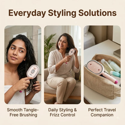 Premax AirGlow™ — 5-in-1 Steam Hair Brush for Smooth, Frizz-Free Shine