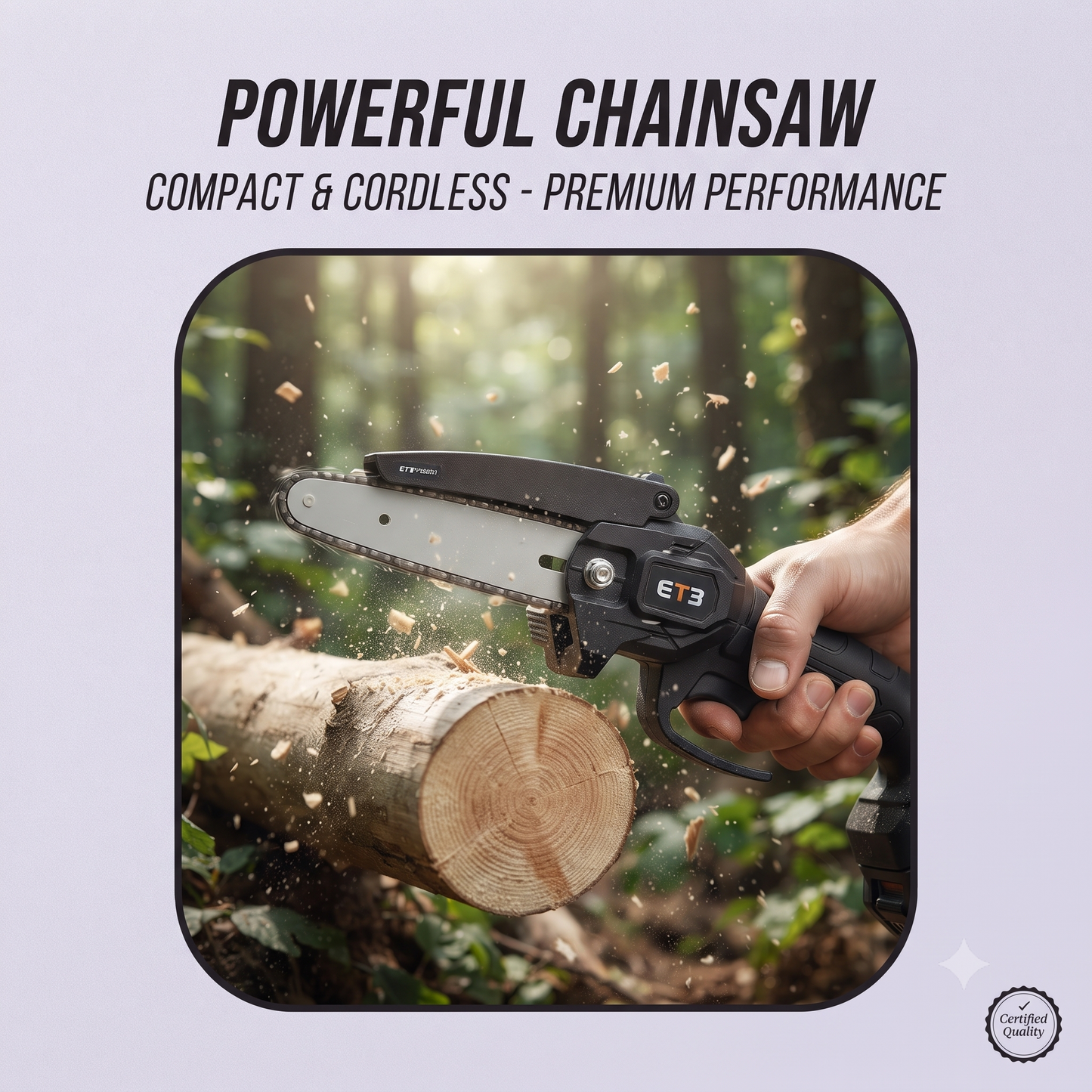 Ultimate 6" Cordless Chainsaw – Powerhouse Performance for Any Job!