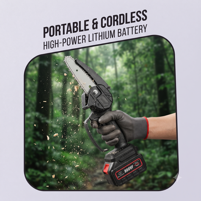 Ultimate 6" Cordless Chainsaw – Powerhouse Performance for Any Job!
