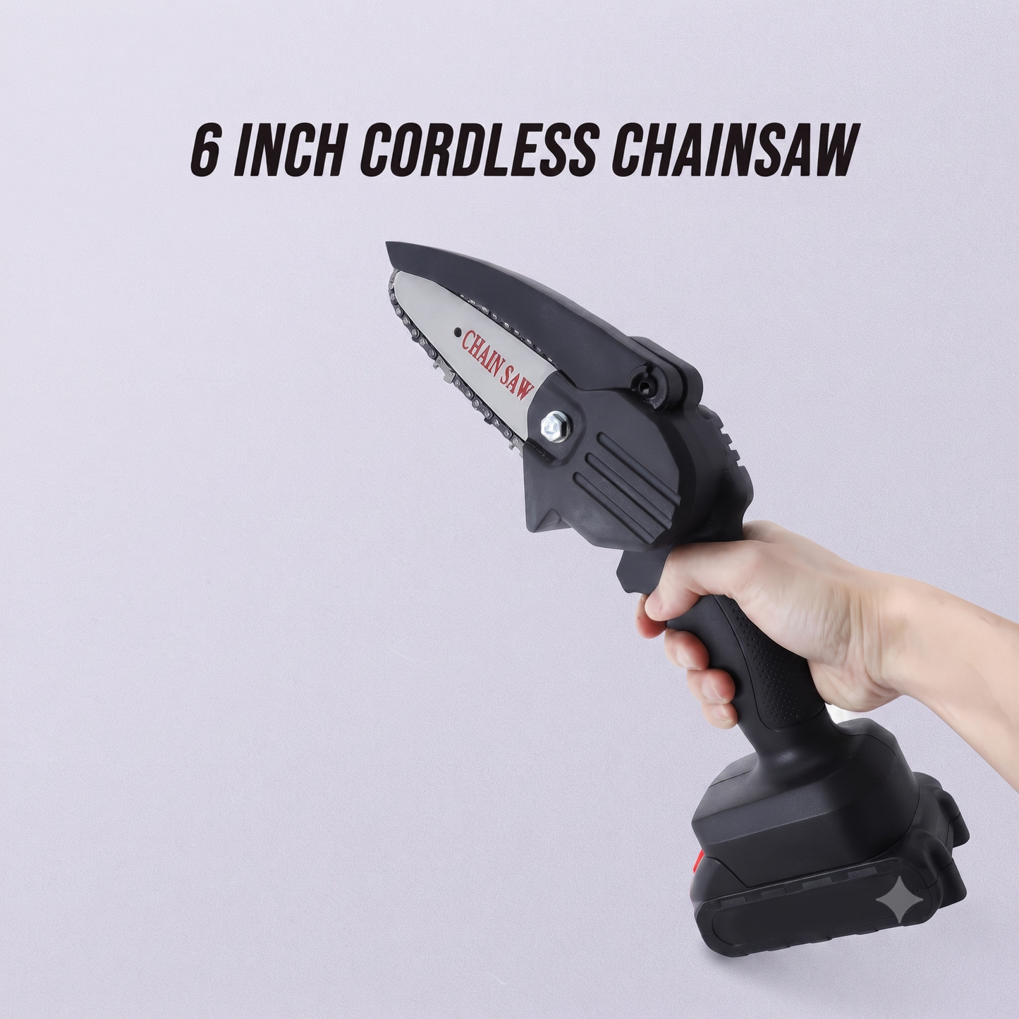 Ultimate 6" Cordless Chainsaw – Powerhouse Performance for Any Job!