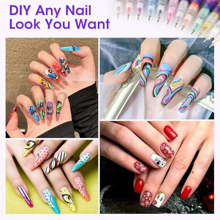 Premax 12 Colour Precision Nail Art pen