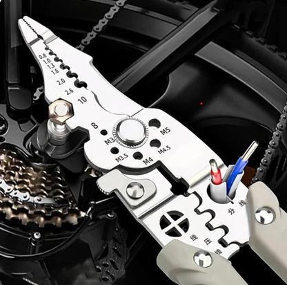 Heavy-Duty Multi-Function Wire Stipper & Crimping Pliers
