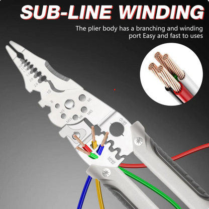 Heavy-Duty Multi-Function Wire Stipper & Crimping Pliers