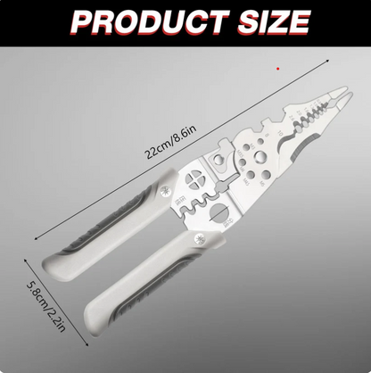 Heavy-Duty Multi-Function Wire Stipper & Crimping Pliers