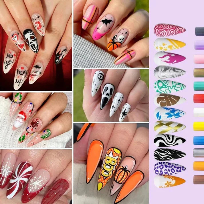 Premax 12 Colour Precision Nail Art pen