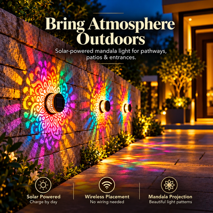 GlowMandala™ – Solar Decorative Garden Light