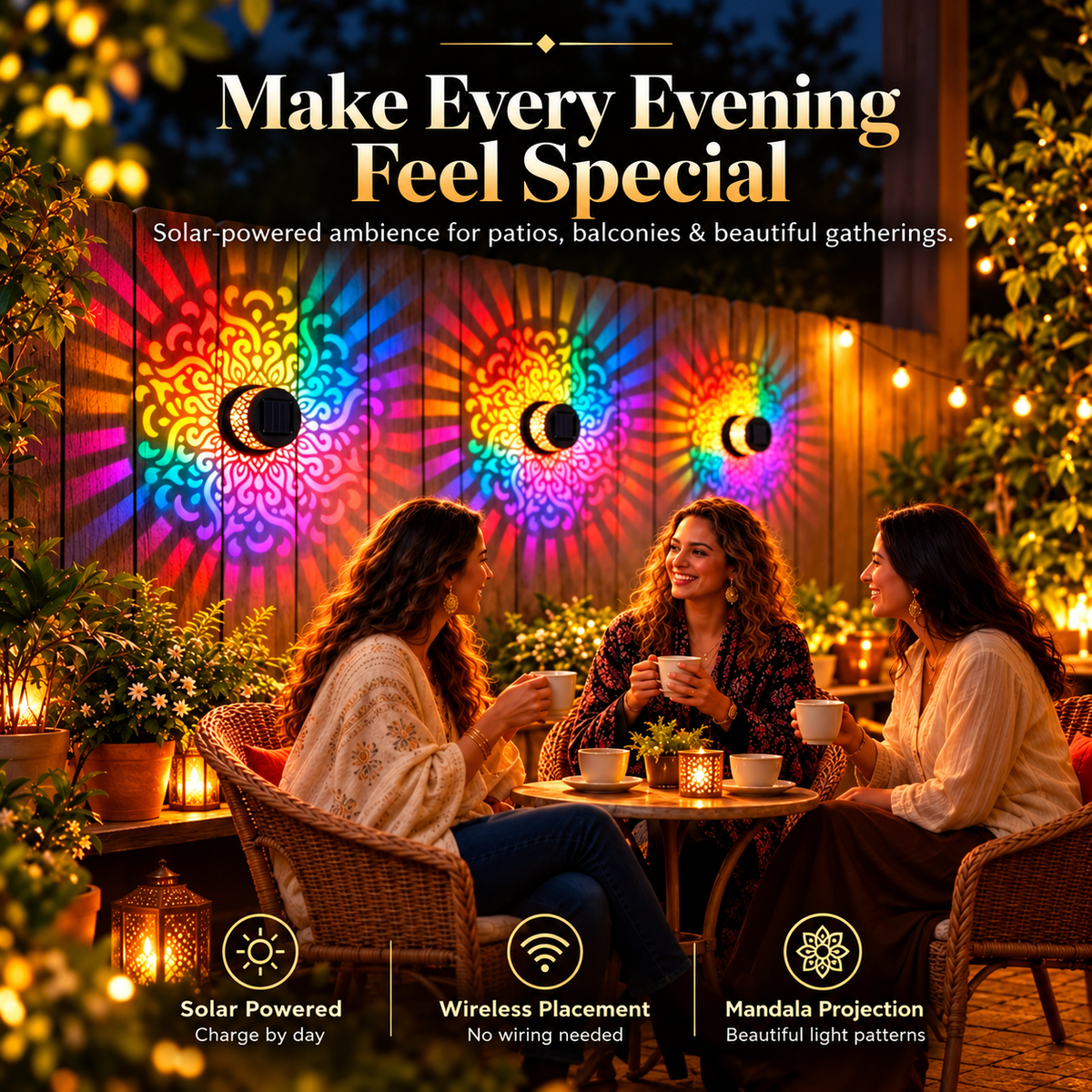 GlowMandala™ – Solar Decorative Garden Light